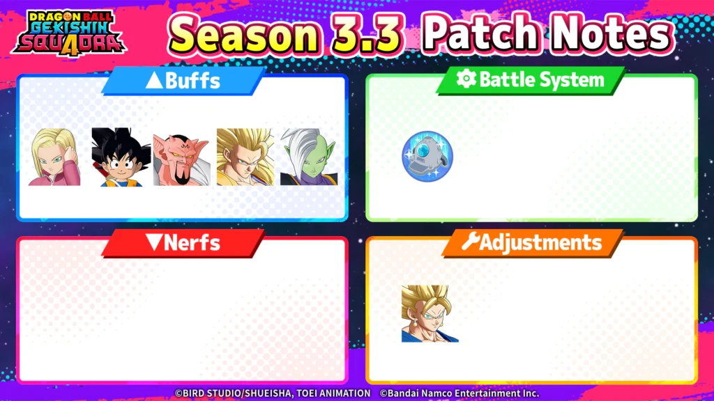 Season 3.3 Patch Notes